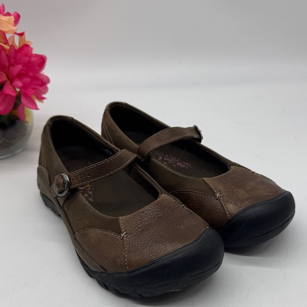 Keen Brown Mary Jane Flats